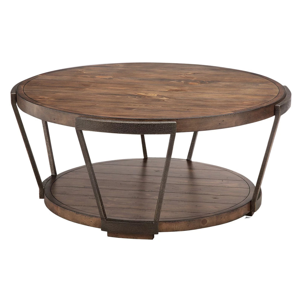 Industrial Coffee Table with Casters B262097