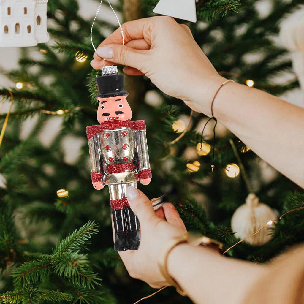6Pcs Plastic Nutcracker Soldier Hanging Decoration U2364