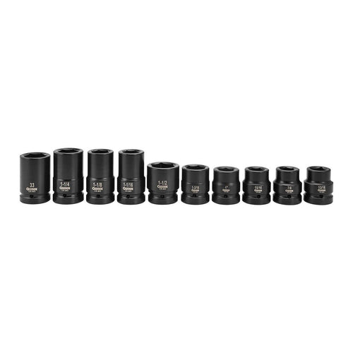 1 in. Drive SAE and Metric Impact Set, 10-Piece D87453