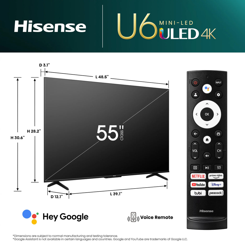 55-Inch Class Mini-LED QLED Google Smart TV J97573