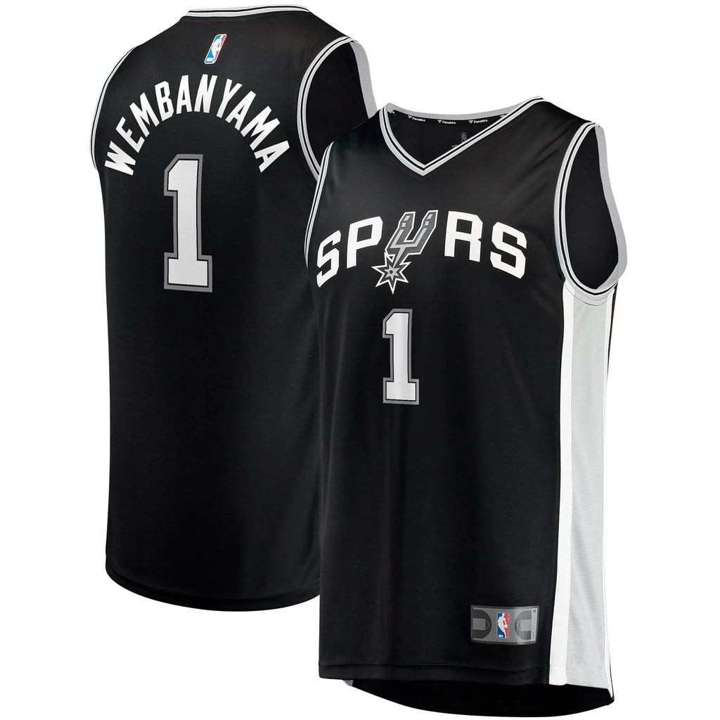 Black Victor Wembanyama Jersey E753