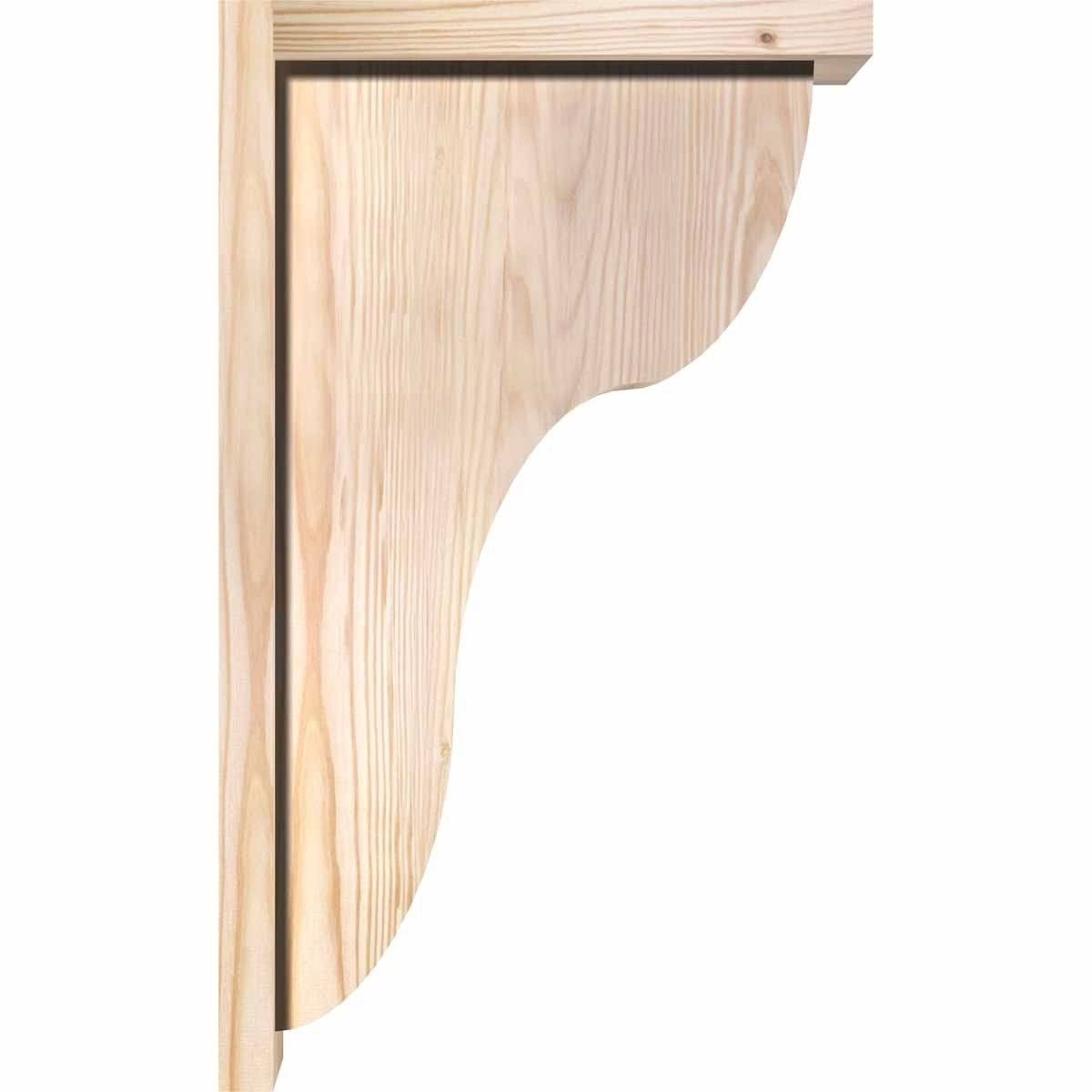 Carmel Smooth Corbel with Backplate, Douglas Fir K51428