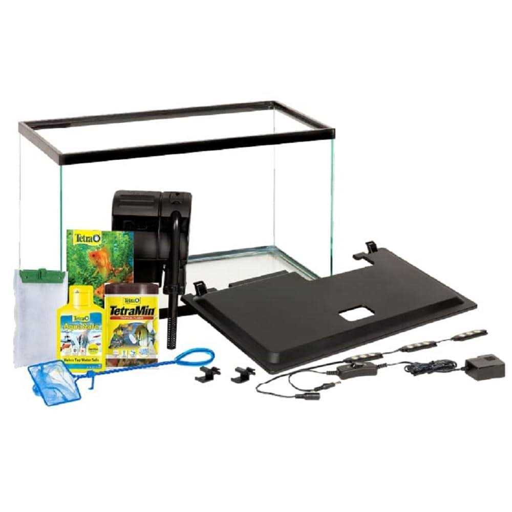 10 Gallon Glass LED Aquarium Kit O25119