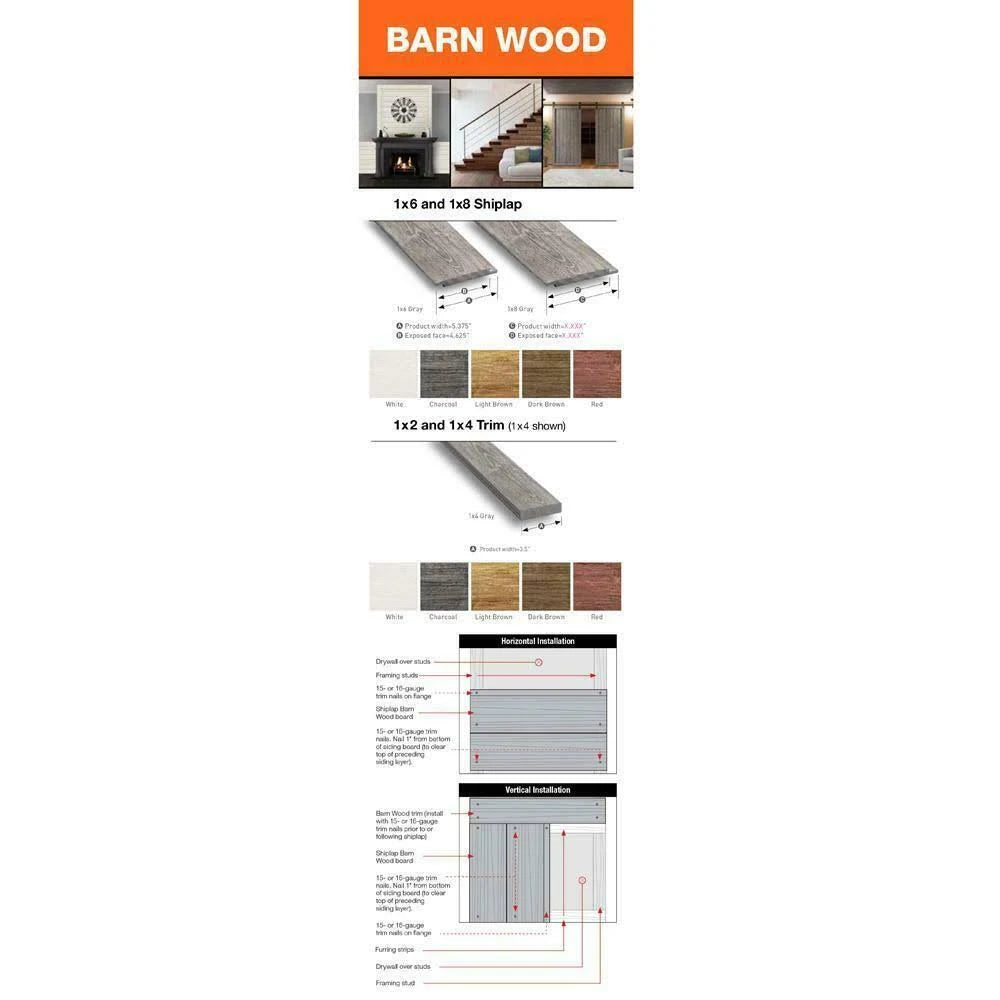 1 in. x 6 in. x 8 ft. White Shiplap Pine Board (6-Pack) R582