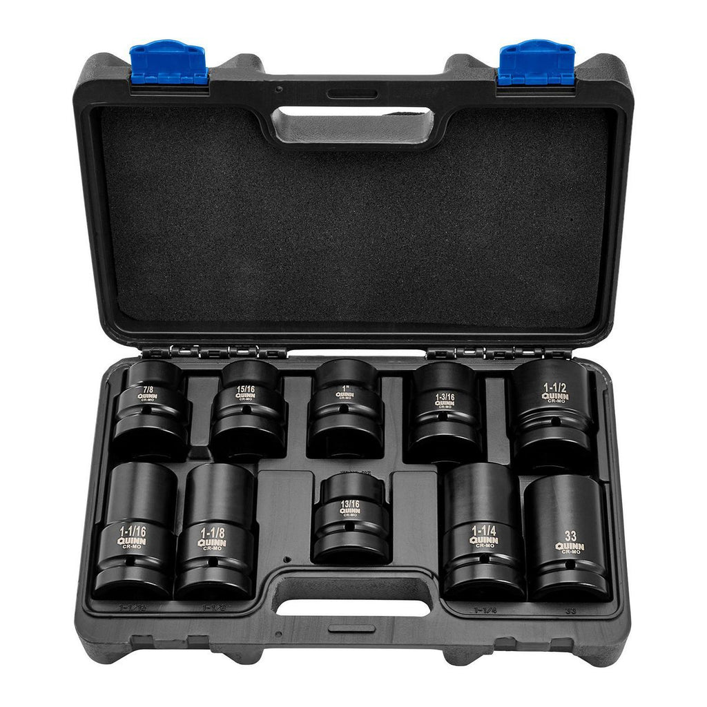 1 in. Drive SAE and Metric Impact Set, 10-Piece D87453
