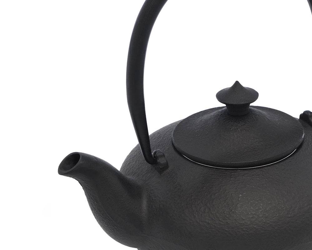 1 LITER Black Cast Iron Teapot U39250