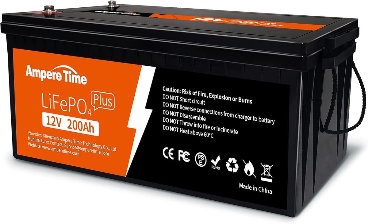 12V 200Ah Lithium LiFePO4 Battery with 200A BMS W2908