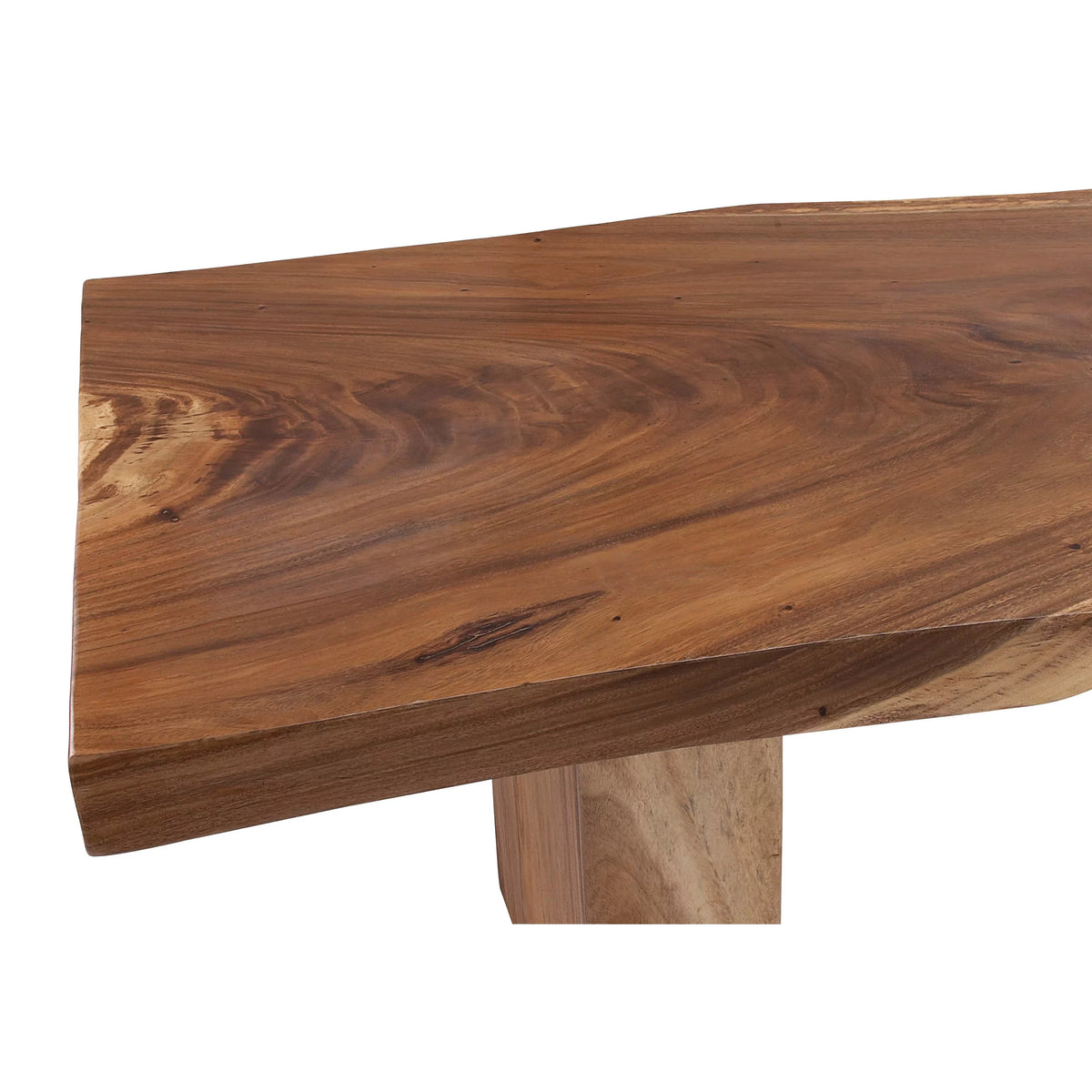 86" x 30" Light Brown Wood Handmade Dining Table M8821