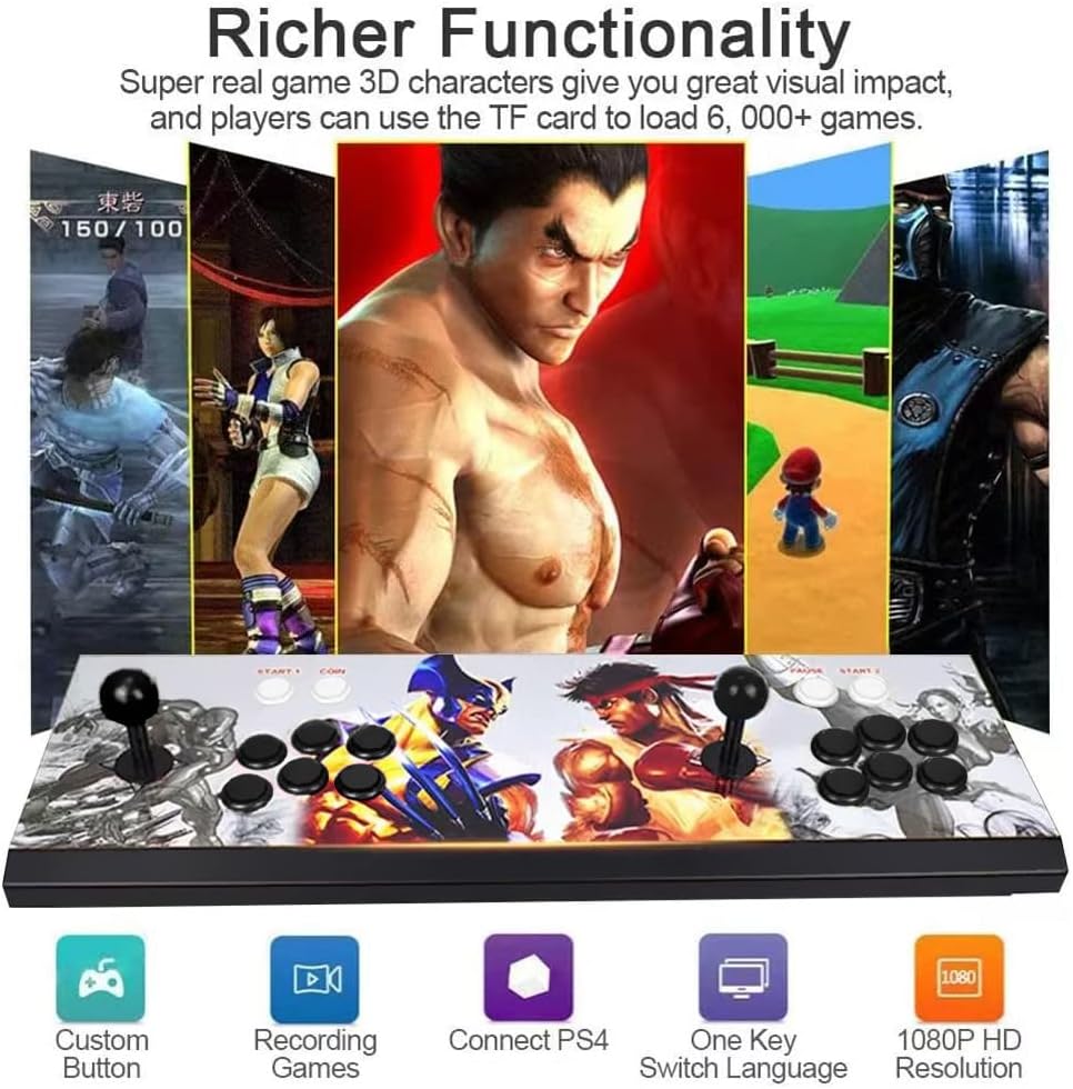 Arcade Game Console 1080P 8000 in 1 2 Players G2664