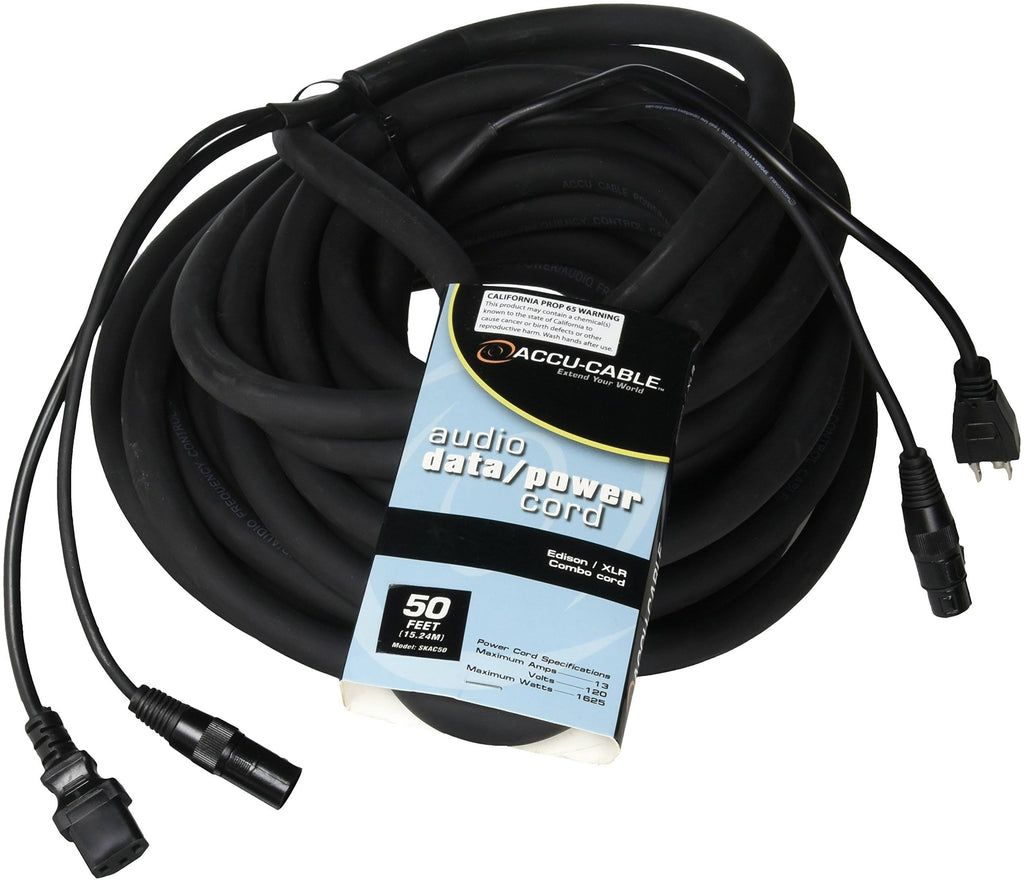 50 ft AC Power & XLR Combo Cable B981