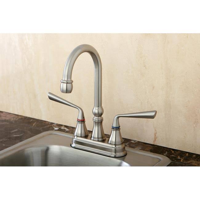 Polished Brass Two-Handle Centerset Bar Faucet A661729