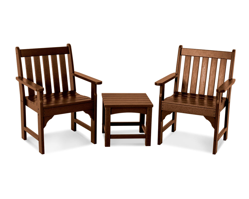 Teak 3 Piece Garden Chair Set Q897