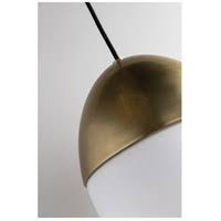 1 Light Large Pendant Aged Brass L53582