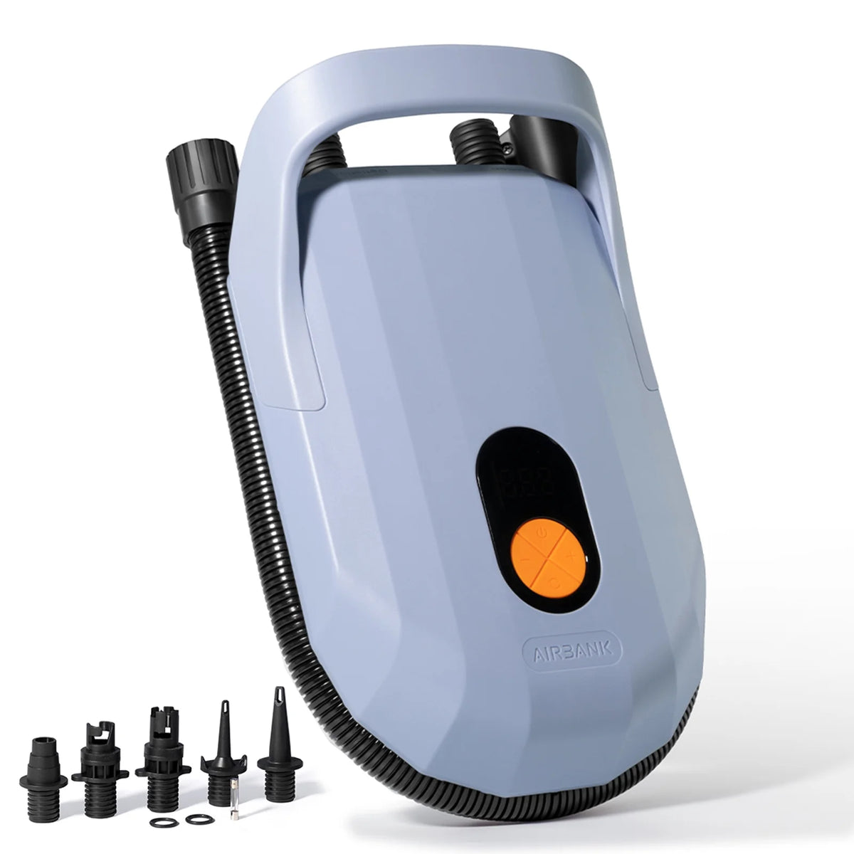 12v Portable Electric Inflator Pump With 5pcs Air Nozzles S5405