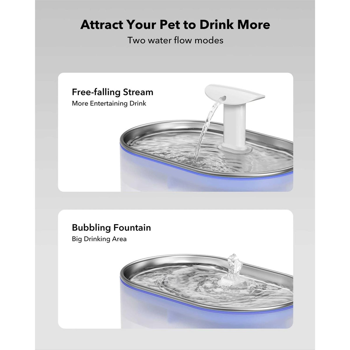 Cat Water Fountain 71fl oz Ultra Quiet T82068