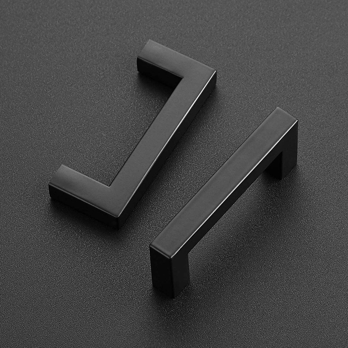 30 Pack 3 Inch Matte Black Square Cabinet Handles V925285