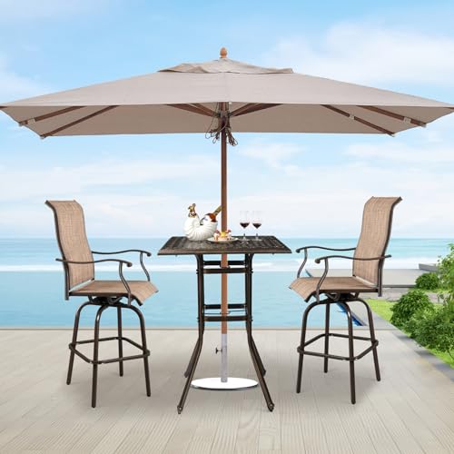 Black Cast Aluminum Outdoor Side Table R749