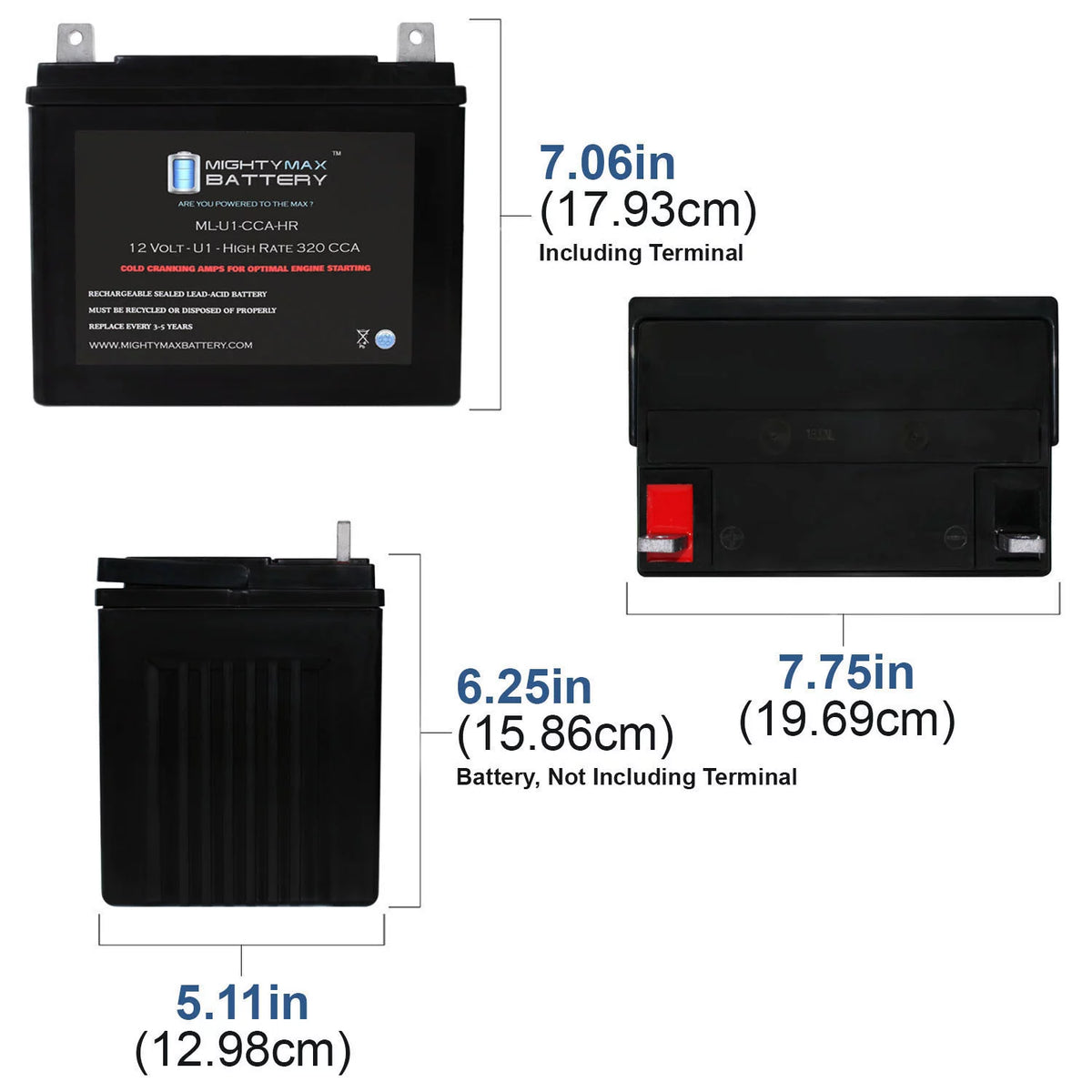 12V 320CCA Battery U9720