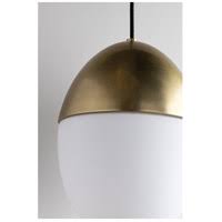 1 Light Large Pendant Aged Brass L53582