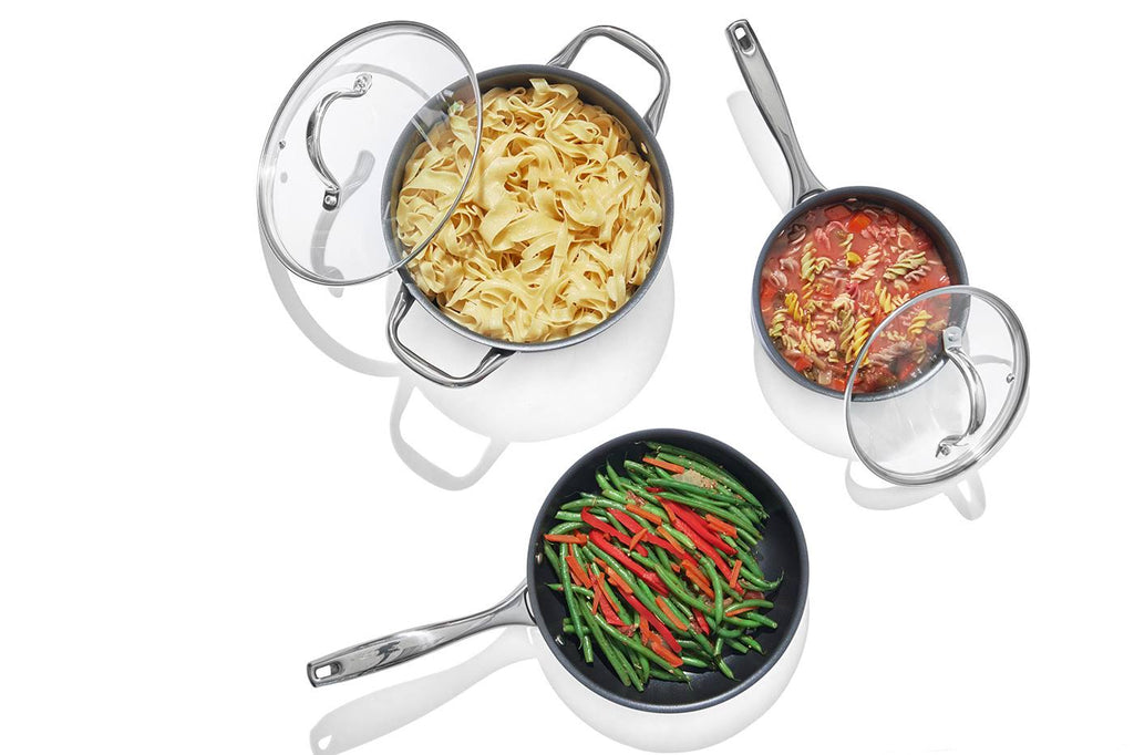 Nonstick 6 qt. Hard-Anodized Covered Stock Pot Z23715