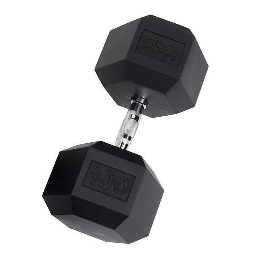 Rubber Coated Hex Dumbbells 35 lb C378750