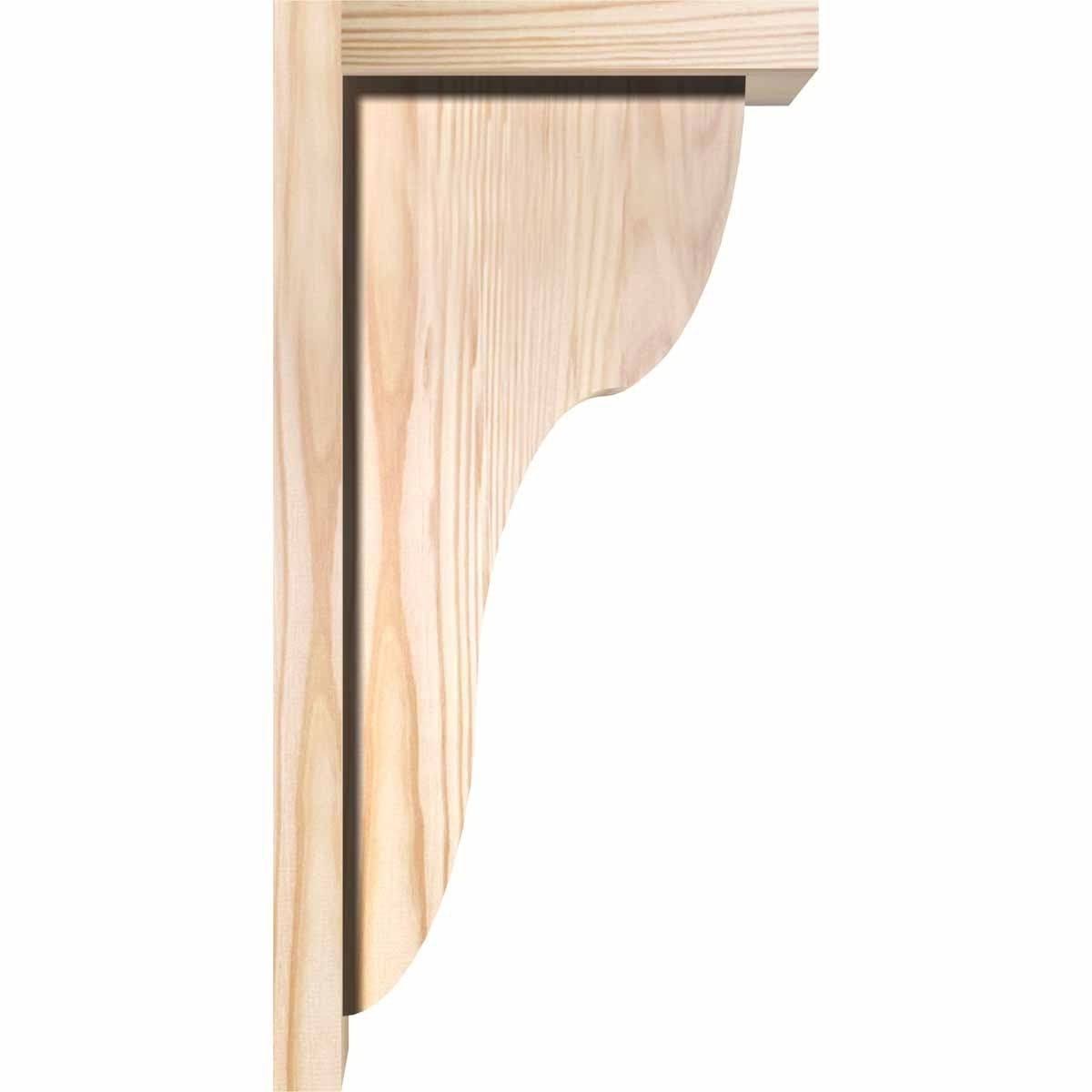 Carmel Smooth Corbel with Backplate, Douglas Fir K51428