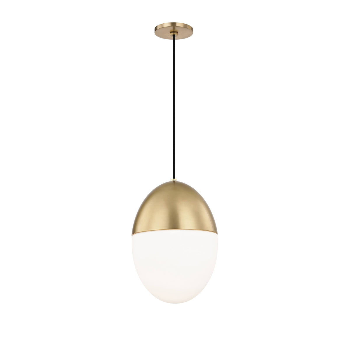 1 Light Large Pendant Aged Brass L53582