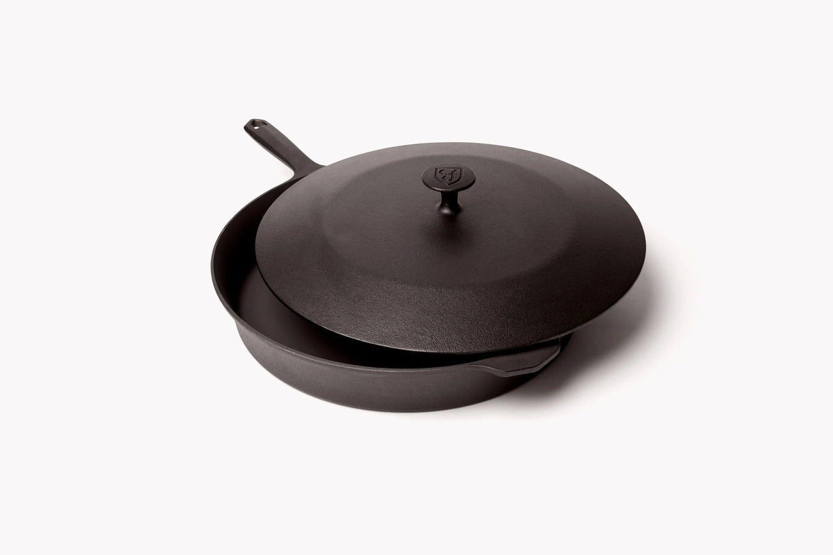 13.4 In. Cast Iron Skillet & Lid Set B79666