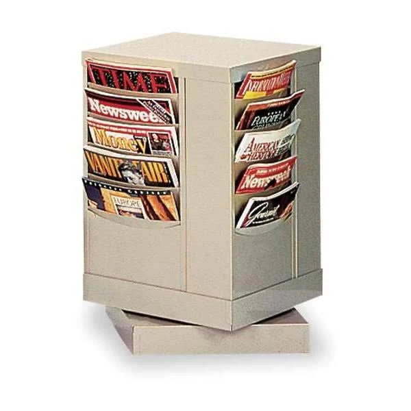 Tan Magazine Display, 20 Compartments H895