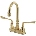 Polished Brass Two-Handle Centerset Bar Faucet A661729