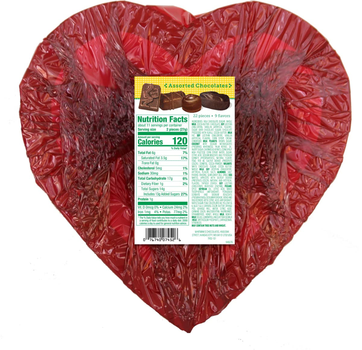 10.3 Ounce Valentine's Sampler Heart O31306
