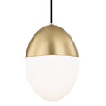1 Light Large Pendant Aged Brass L53582