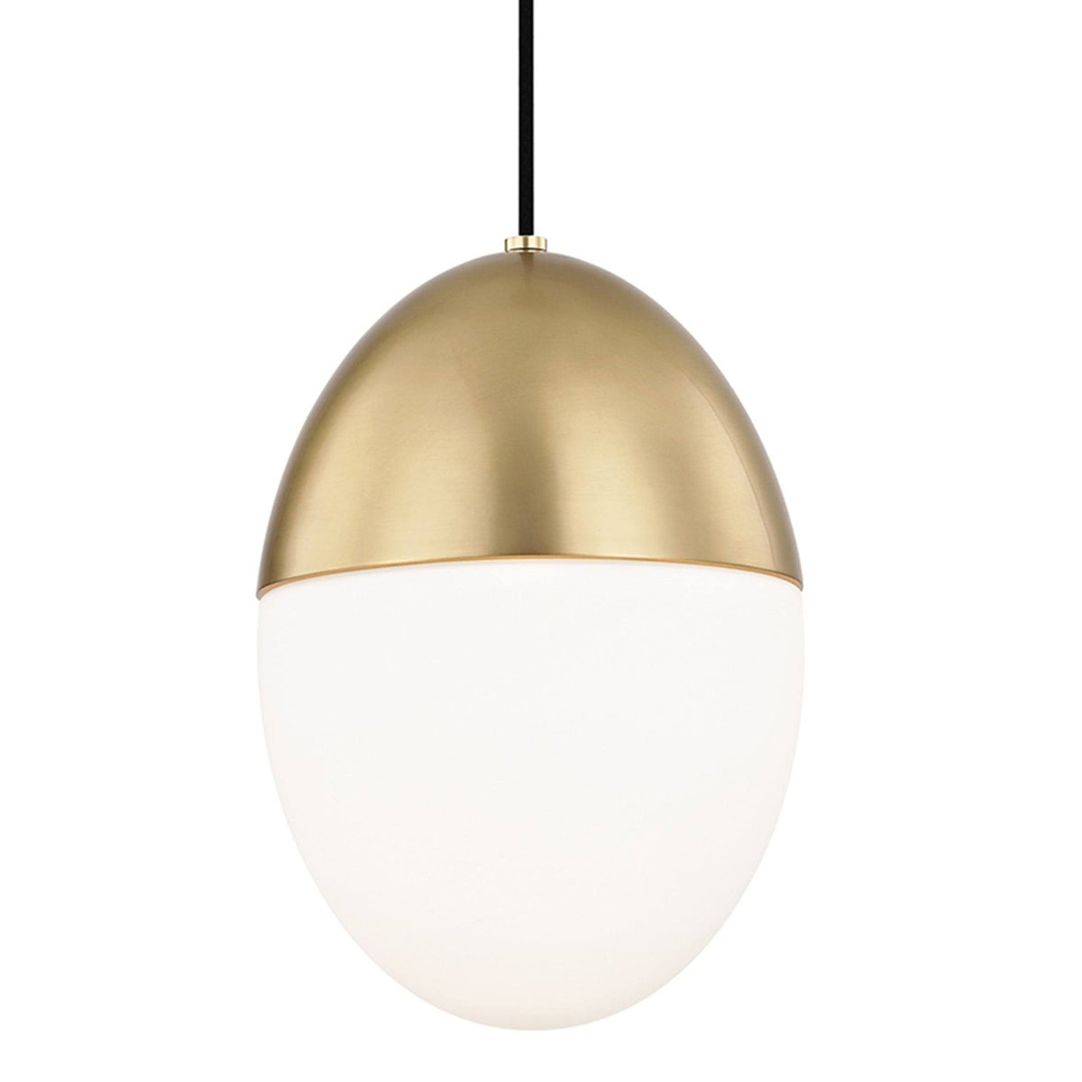 1 Light Large Pendant Aged Brass L53582