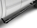 Black 4-Inch Oval Straight End Side Step Bars J685