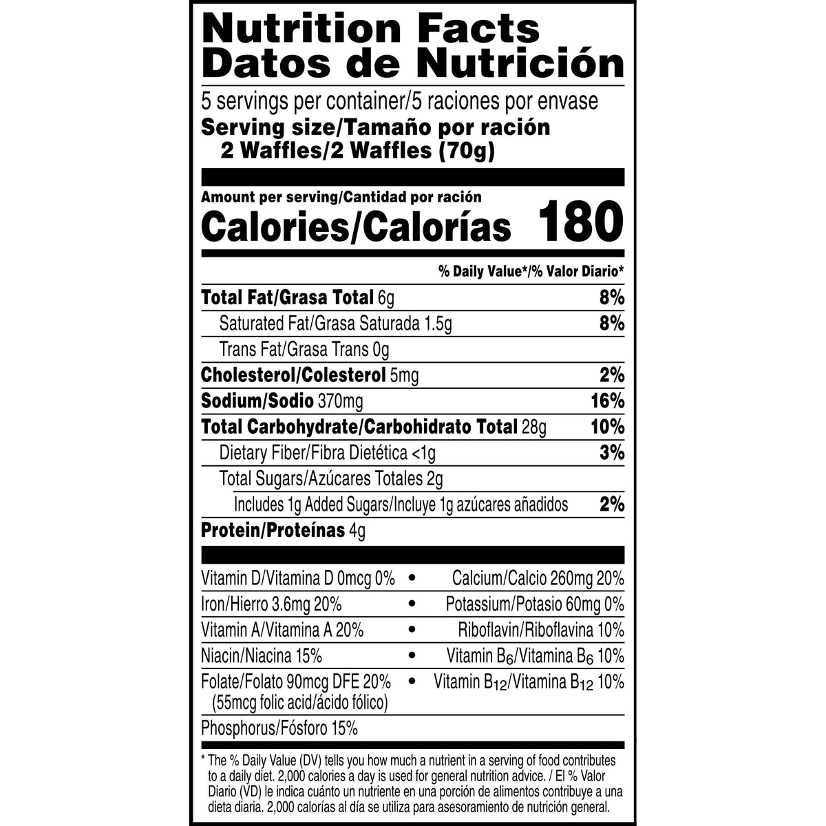 Buttermilk Waffles 12.3 Ounce G8174