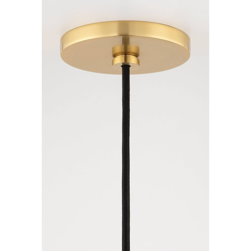 1 Light Large Pendant Aged Brass L53582