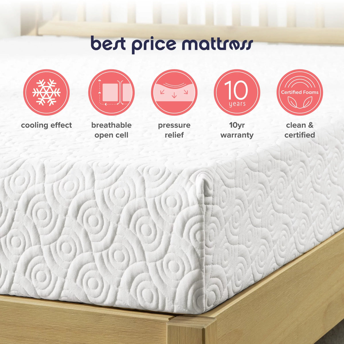 11 Gel Medium Memory Foam Mattress G95812