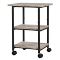 3-Tier Printer Stand with Wheels and Adjustable Table Top A357205