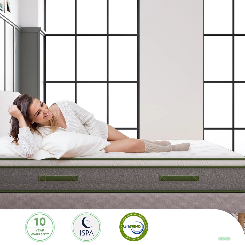 10 inch Memory Foam Hybrid Pocket Spring Mattress King O19418