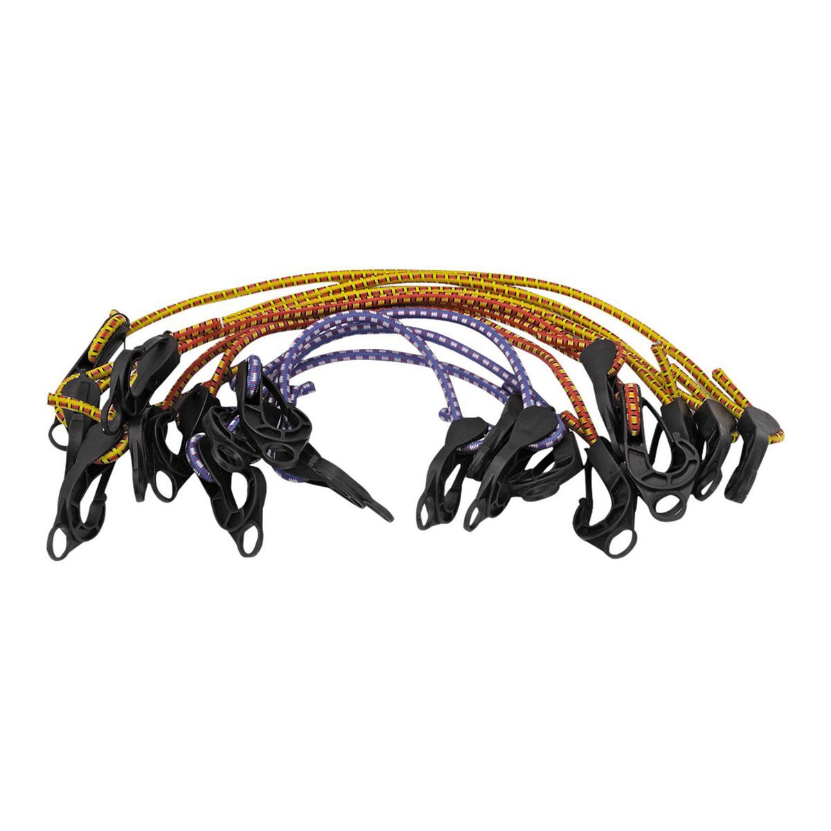 Adjustable Elastic Stretch Cords, 12 Piece Z445009