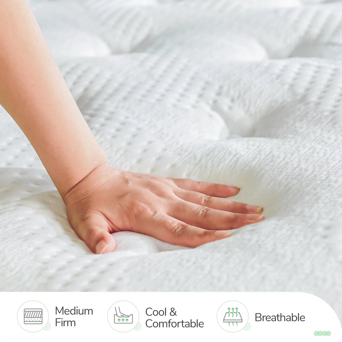10 inch Memory Foam Hybrid Pocket Spring Mattress King O19418