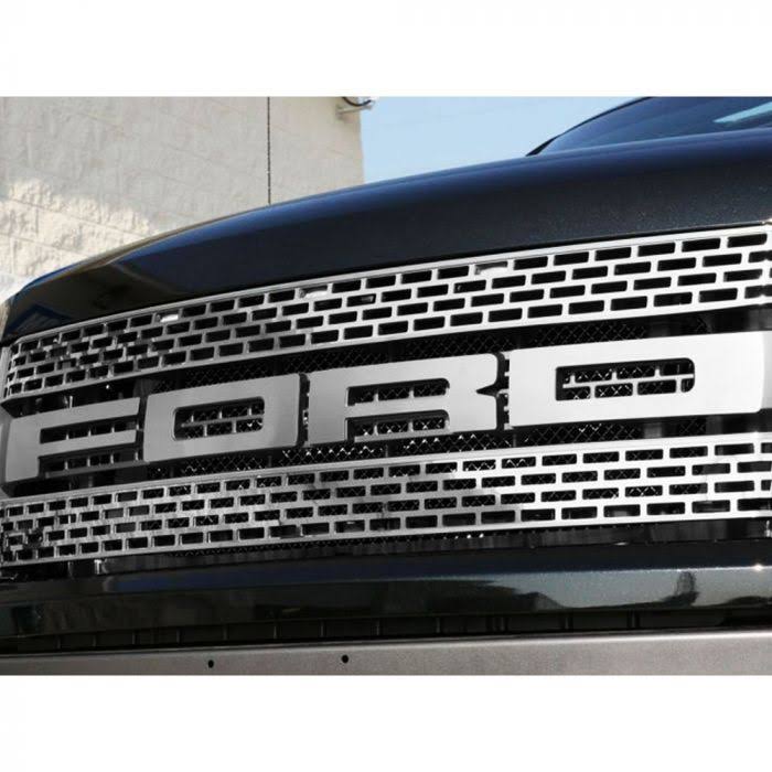 Brushed Stainless Steel Front Grille Letter Set W450