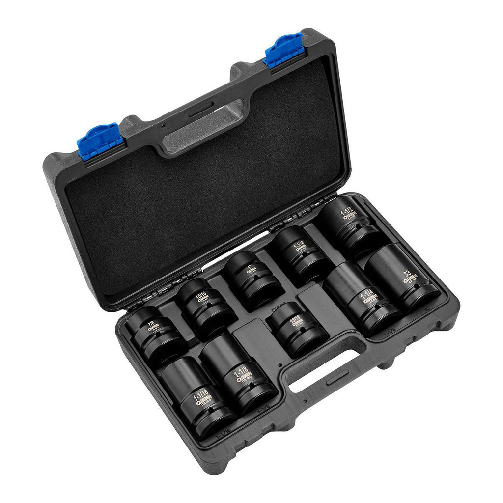 1 in. Drive SAE and Metric Impact Set, 10-Piece D87453