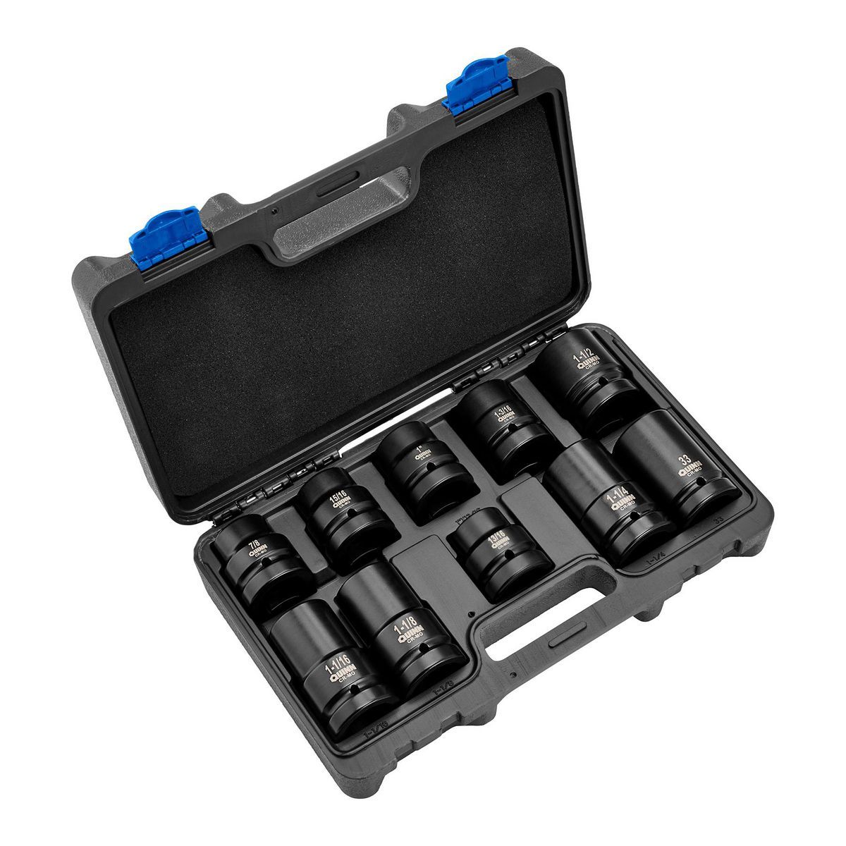 1 in. Drive SAE and Metric Impact Set, 10-Piece D87453