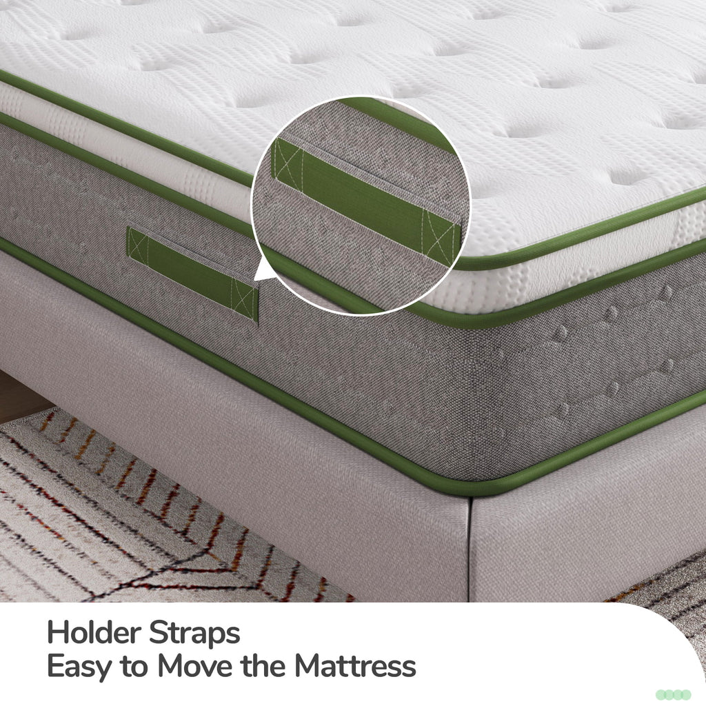 10 inch Memory Foam Hybrid Pocket Spring Mattress King O19418