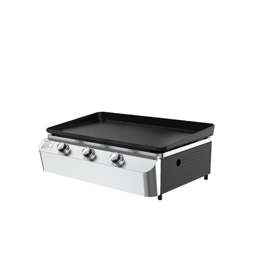 1-Burner Propane Gas Tabletop Grill with Griddle Top F439