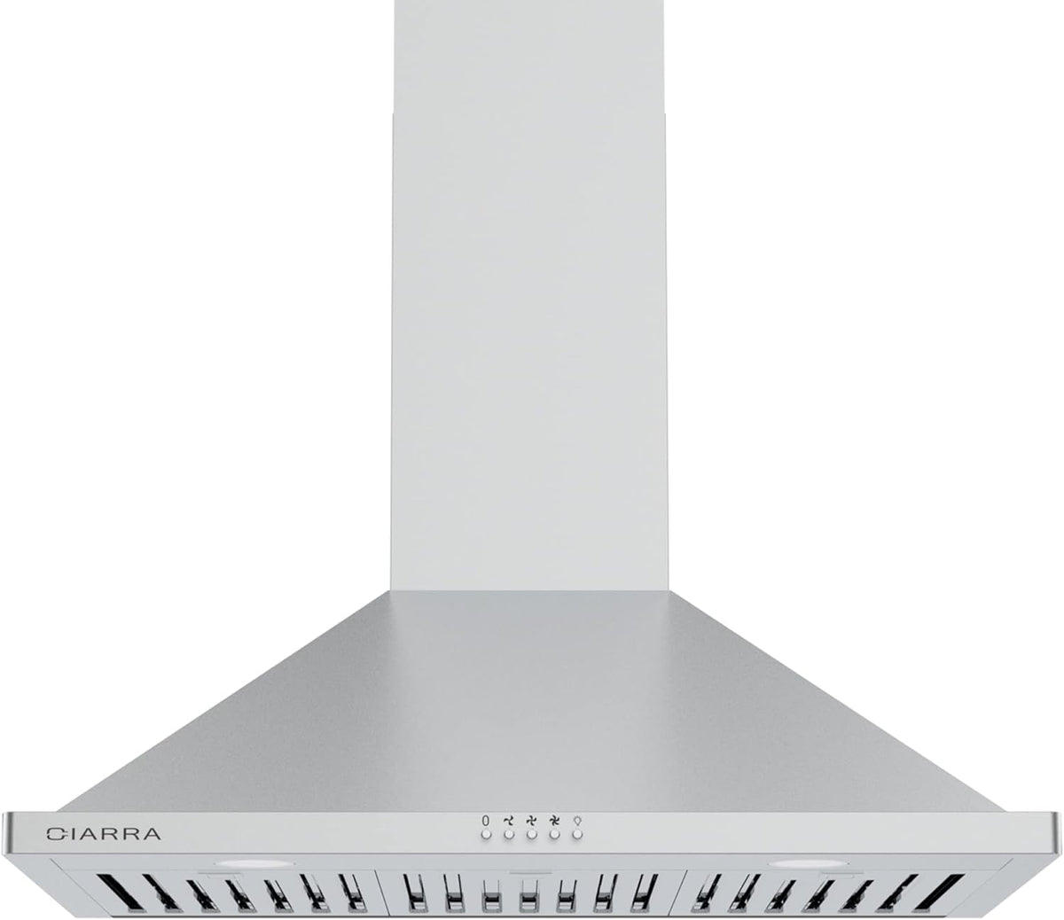 30 inch 450 CFM Chimney-Style Wall Mount Range Hood with Stainless Steel Baffle Filters A2003