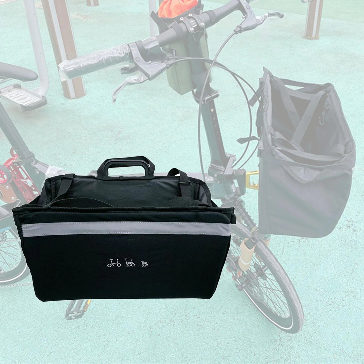 Folding Bike Basket Carrier A309228
