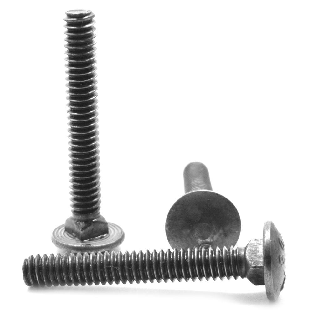 1/2x22-13 x 1x22 Coarse Thread A307 Grade A Carriage Bolt Low Carbon Steel G26375