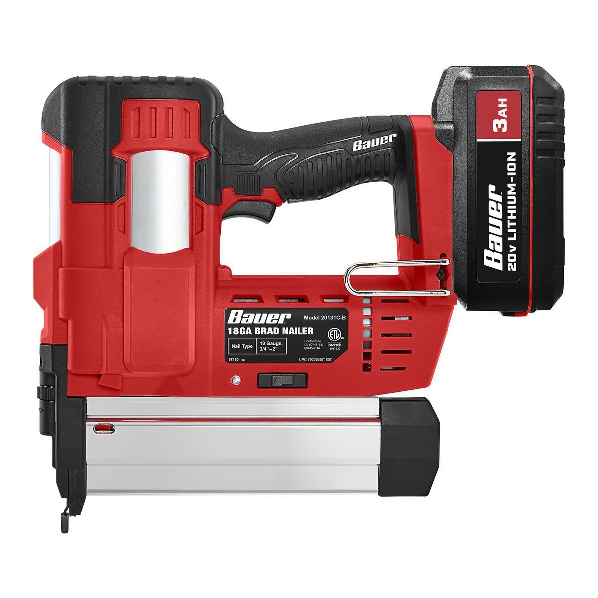 20V Cordless 18 Gauge Brad Nailer D1792